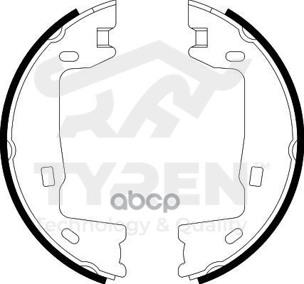Колодки тормозные барабанные TYREN арт. TYR1413111