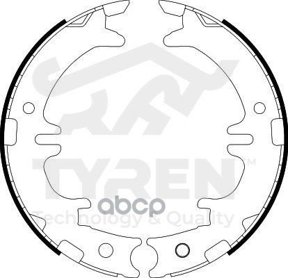 Колодки тормозные барабанные TYREN арт. TYR1414171