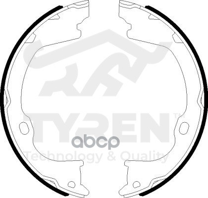 Колодки тормозные барабанные TYREN арт. TYR1415391