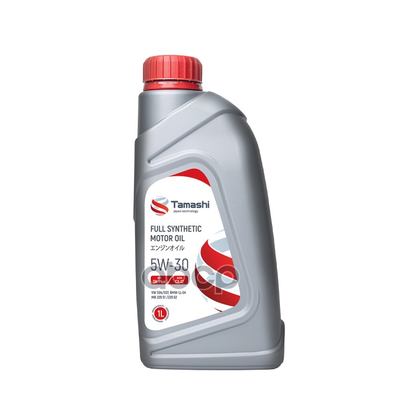 Tamashi 5W-30 1L Acea C3, Sn+ (Mb 229.51/229.52, Bmw Ll-04, Vw 504.00/507.00) Масло Моторное Синтетическое