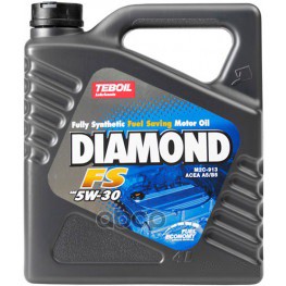 Масло Моторное Синтетическое Diamond Fs 5W30 Api Sl Acea A5/B5 4Л Teboil арт. 030654