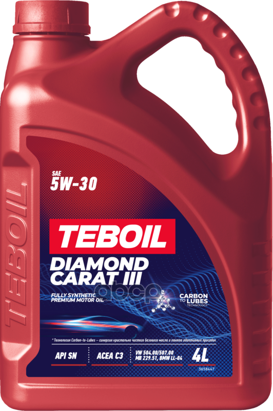 Teboil Масло моторное синтетическое Diamond Carat III 5W30 SN, C3 4л