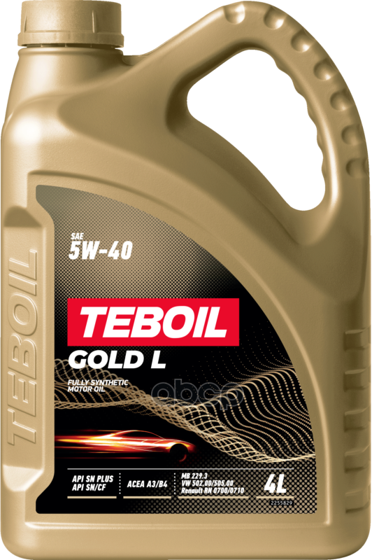 Teboil Масло моторное синтетическое Gold L 5W40 SN+, A3/B4 4л