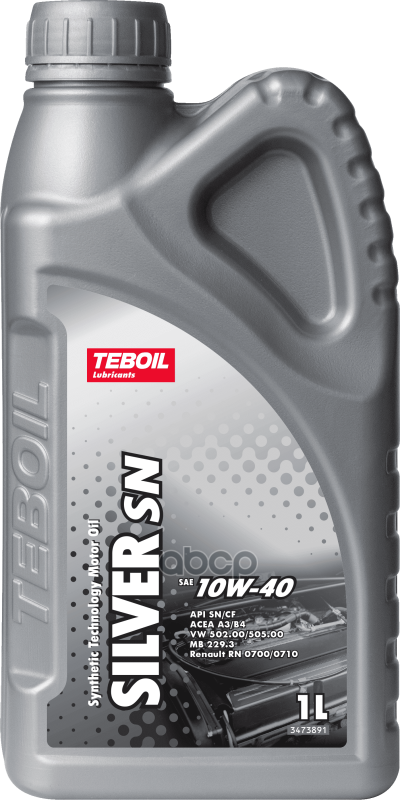 Teboil Масло моторное TEBOIL Silver SN 10W-40 полусинтетическое 1 л 3452410