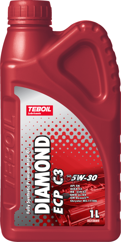 Teboil Масло моторное TEBOIL Diamond ECP C3 5W-30 синтетическое 1 л 3453873