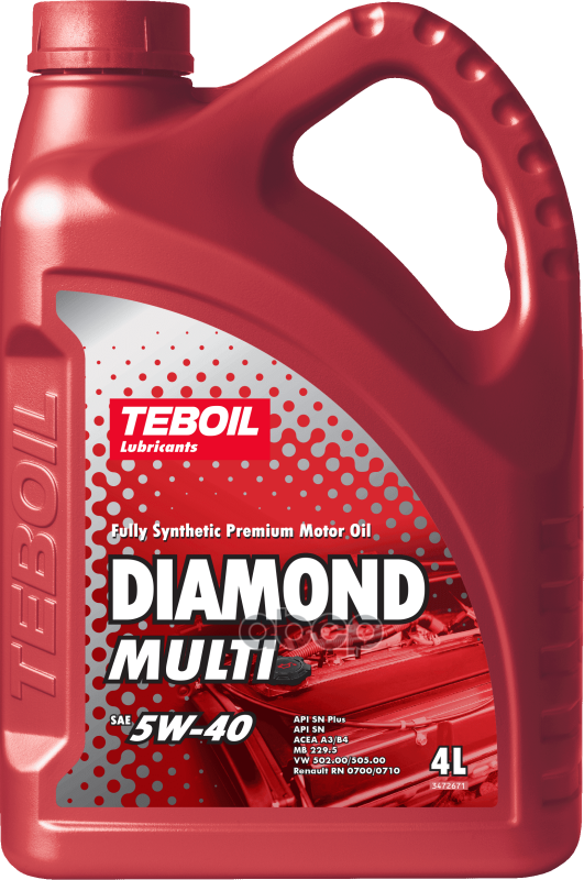 Teboil Масло моторное TEBOIL Diamond Multi 5W-40 синтетическое 4 л 3455081