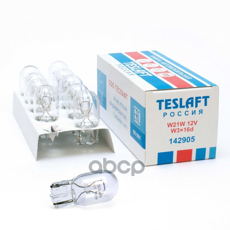 Лампа 12V W21w 21W Teslaft 1 Шт. Картон 142905 Teslaft арт. 142905