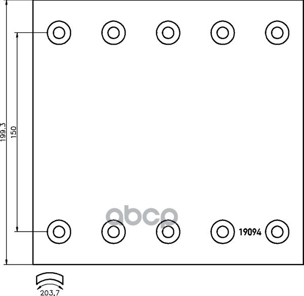 Накладка Тормозная Std 420*200 Bpw/Saf Textar арт. 1909442