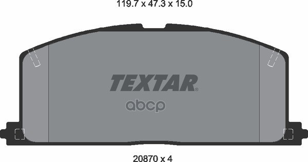 Колодки Тормозные Дисковые | Перед | Textar арт. 2087001
