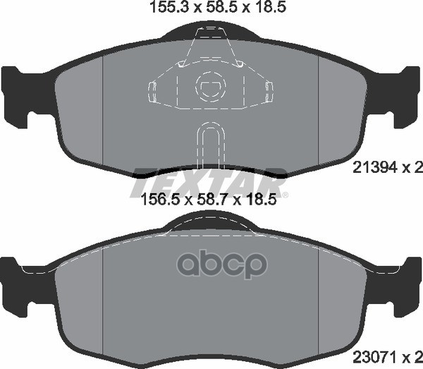 Колодки Тормозные Дисковые | Перед | Textar арт. 2139408