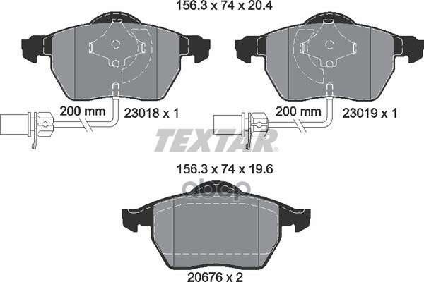 Колодки Тормозные Дисковые Передн Audi: A4 00-07, A4 04-, A4 Avant 00-04, A4 Avant 04-, A4 Кабрио 02-, A6 97-05, A6 04-, A6 A...