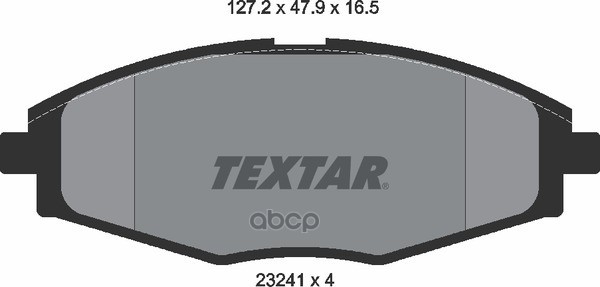 Колодки тормозные передние TEXTAR 2324102 Textar арт. 2324102