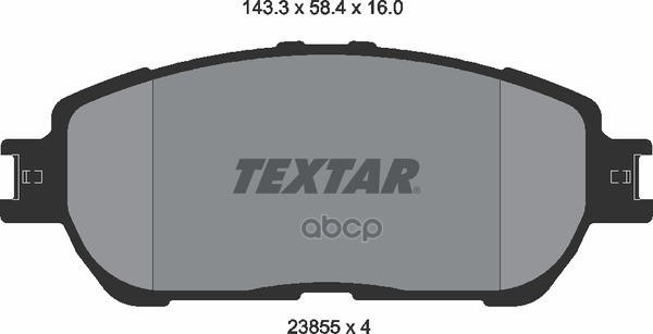 Колодки Тормозные Дисковые Передн Lexus: Es   96-06  Toyota: Avalon Седан 04-, Previa  00- Textar арт. 2385501