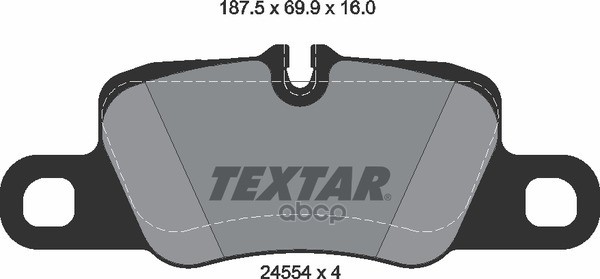 Заменено На Xtx-2455402 Колодки Тормозные Дисковые Компл. Panamera Задн. Textar арт. 2455401