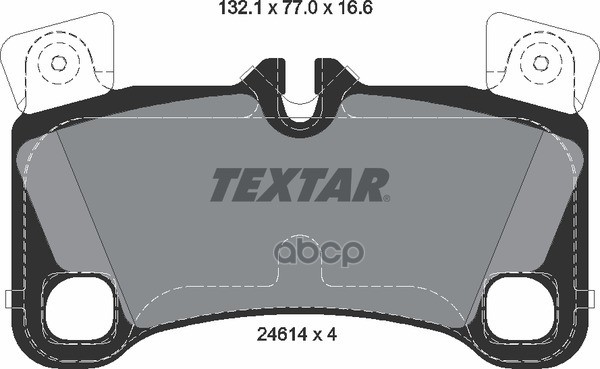 Колодки тормозные задние AUDI PORSCHE VOLKSWAGEN TEXTAR 2461401 Textar арт. 2461401