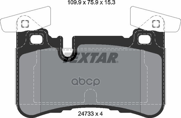 Колодки Тормозные Задние Mercedes-Benz Textar 2473301 Textar арт. 2473301