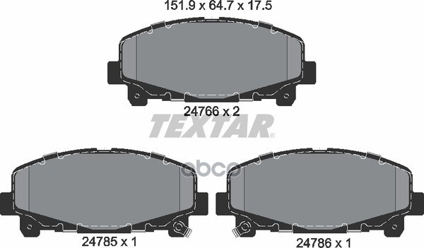 Колодки Тормозные Дисковые Передн Honda: Accord Ix 2.0/2.4 08-, Accord Ix Универсал 2.0/2.4 08- С Противошумной Пластиной Q+ ...