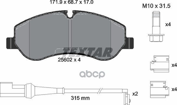 Колодки Тормозные Дисковые Передние Ford Tourneo Custom 12- / Transit 13- / Transit Custom 12- С Противошумной Пластиной Q+ T...
