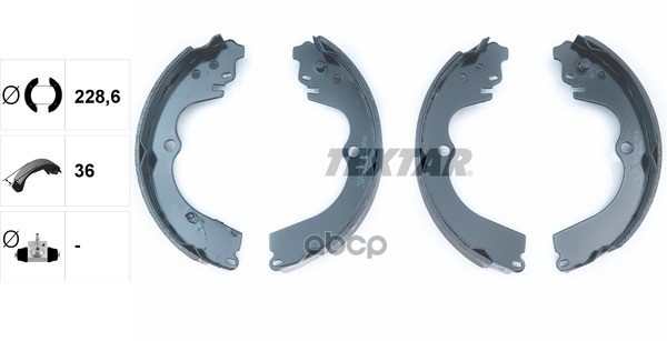 Колодки Тормозные Барабанные Компл. Forester Forester (Sf) Forester (Sg) Impreza Coupe (Gfc) Impreza Textar арт. 91045901