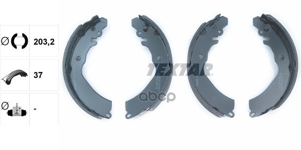 Колодки тормозные барабанные TEXTAR 91047100 Textar арт. 91047100