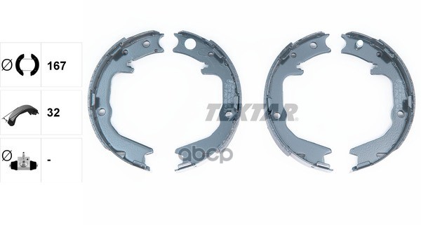 Колодки тормозные барабанные TEXTAR 91062900 Textar арт. 91062900