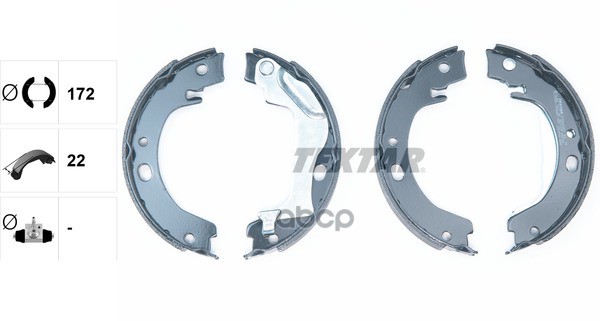 Колодки Тормозные Стояночного Тормоза Textar арт. 91066500
