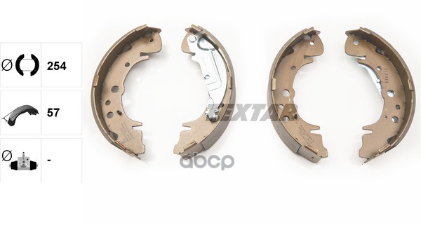 Колодки Тормозные Барабанные   | Зад | Textar арт. 91070400