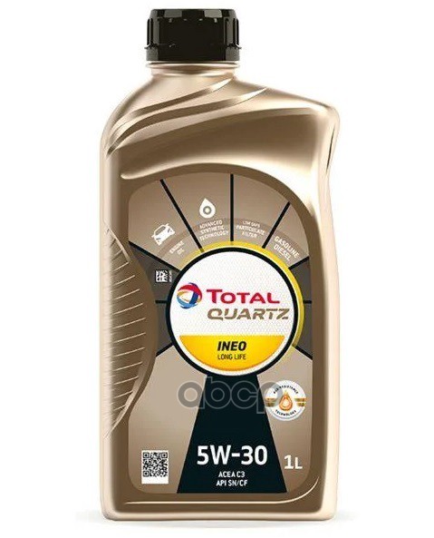 TotalEnergies Масло моторное синтетическое TOTAL QUARTZ INEO LONG LIFE 5W-30 1л (181711) 213818