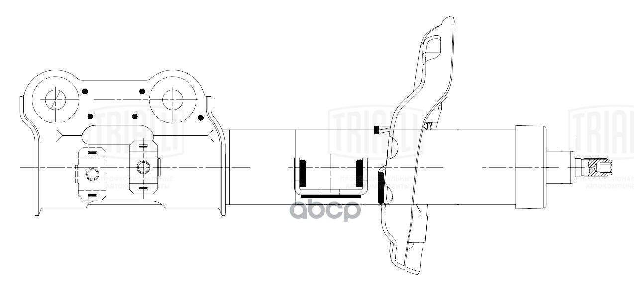 Амортизатор для а/м Hyundai Elantra IV (15-) (стойка) пер. лев. (AG 08123) Trialli арт. ag-08123