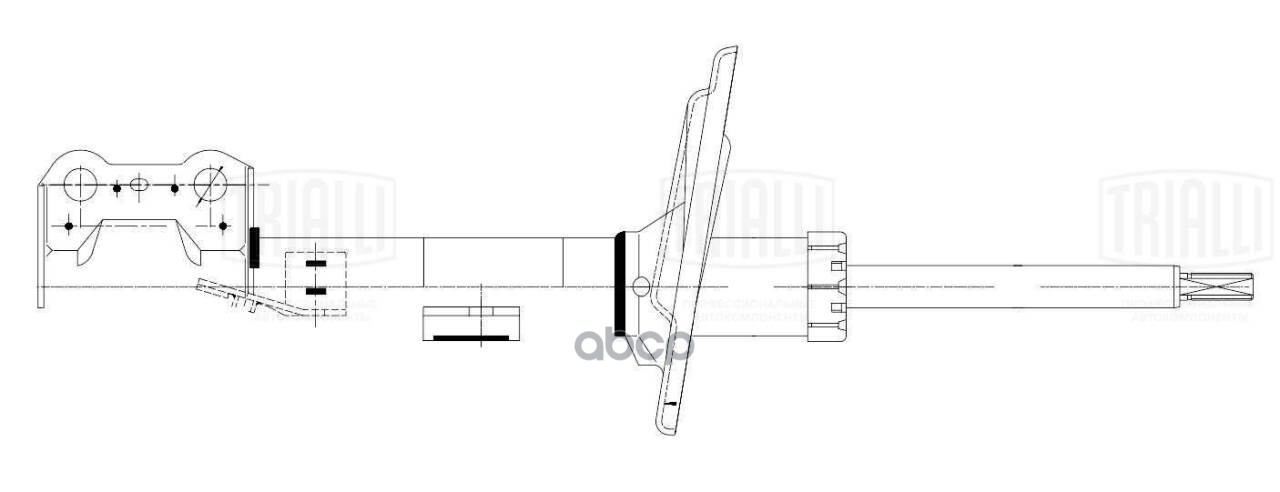 Амортизатор Lexus RX (08-)/Toyota Highlander (13-) (стойка) пер. лев. (AG 19177) Trialli арт. AG19177
