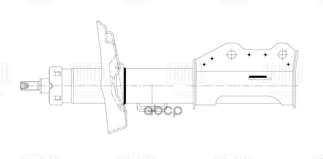 Амортизатор Opel Astra J (10-)/Chevrolet Orlando (10-) (стойка) пер. лев. (AG 21162) Trialli арт. AG21162