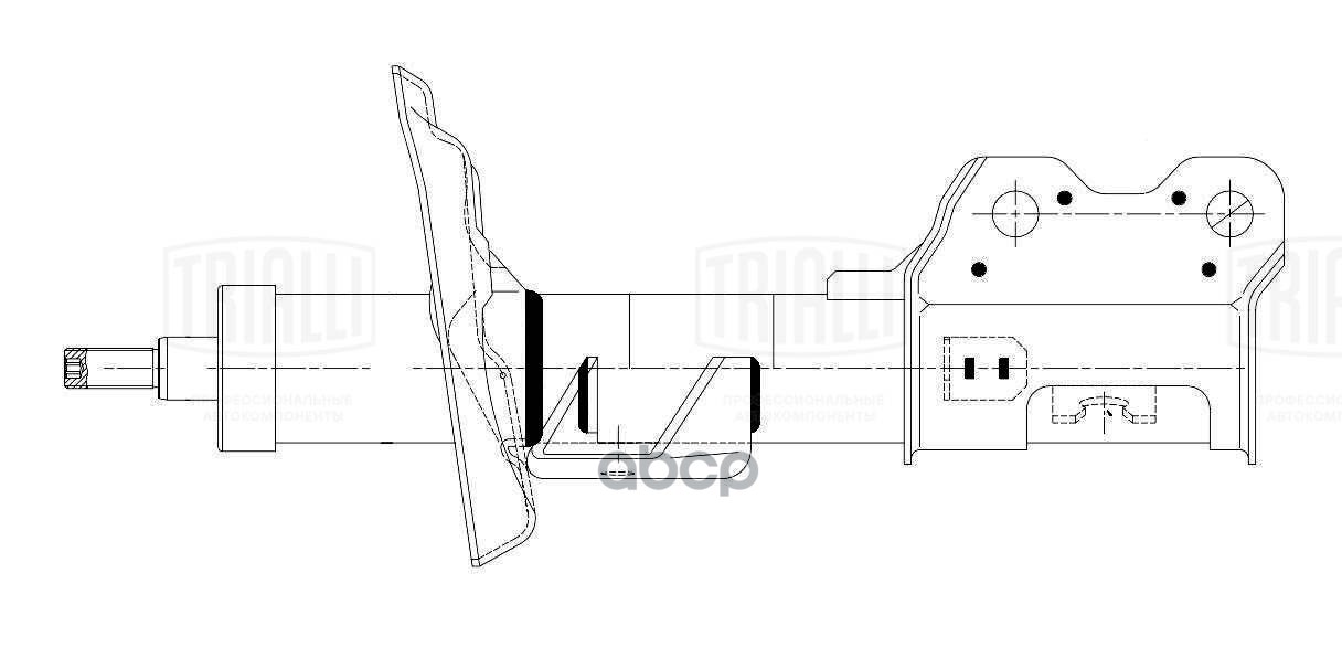 Амортизатор Opel Mokka (13-) 4WD (стойка) пер. прав. (AG 21367) Trialli арт. AG21367