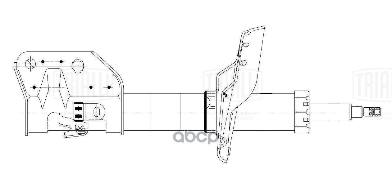 Амортизатор Subaru XV (12-) (стойка) пер. прав. (AG 22373) Trialli арт. AG22373