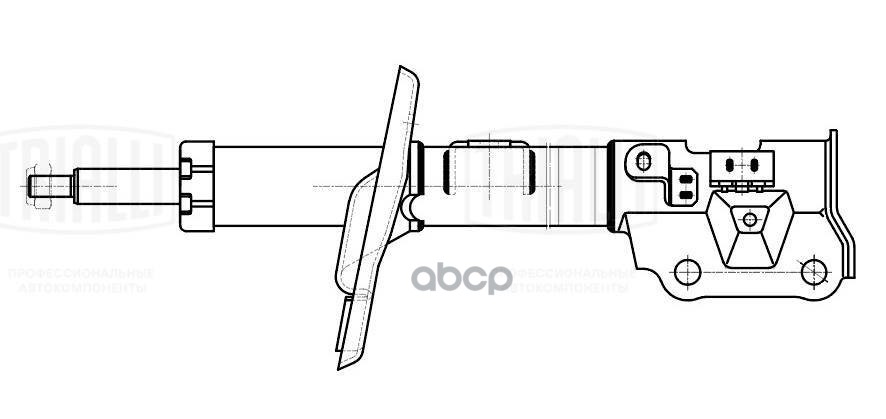 Амортизатор Mazda 3 (13-) (стойка) пер. прав. без i-STOP (AG 25367) Trialli арт. AG25367