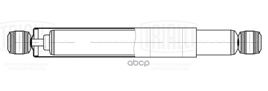 Амортизатор Mercedes Actros (96-)/(03-)/Axor (04-) (479/803 16х50 16х50 O/O) пер. (AH 15019) Trialli арт. AH15019