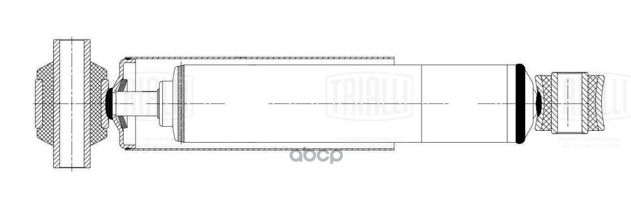 Амортизатор Mercedes Actros (96-)/(03-)/Axor (04-)(480/786 20x105 20x50 O/O) задн. (AH 15544) Trialli арт. AH15544