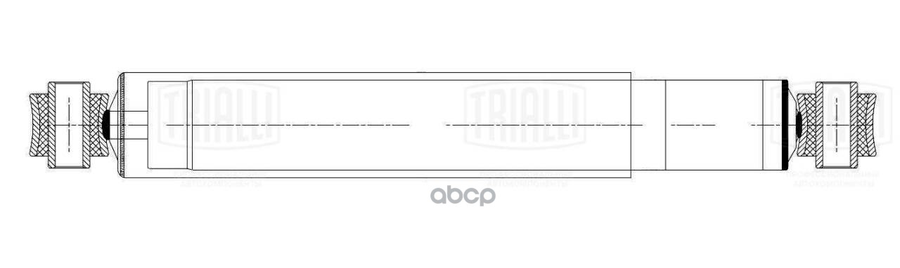 Амортизатор MAN TGA (00-) (533/895 20х62 20х62 O/O) задн. подвесной оси (AH 51534) Trialli арт. AH51534