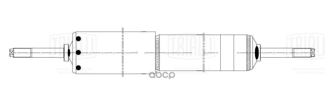 Амортизатор Setra Series 200/300 (76-) (355/595 M14х75 M14х75 I/I) задн. (AH 51545) Trialli арт. AH51545