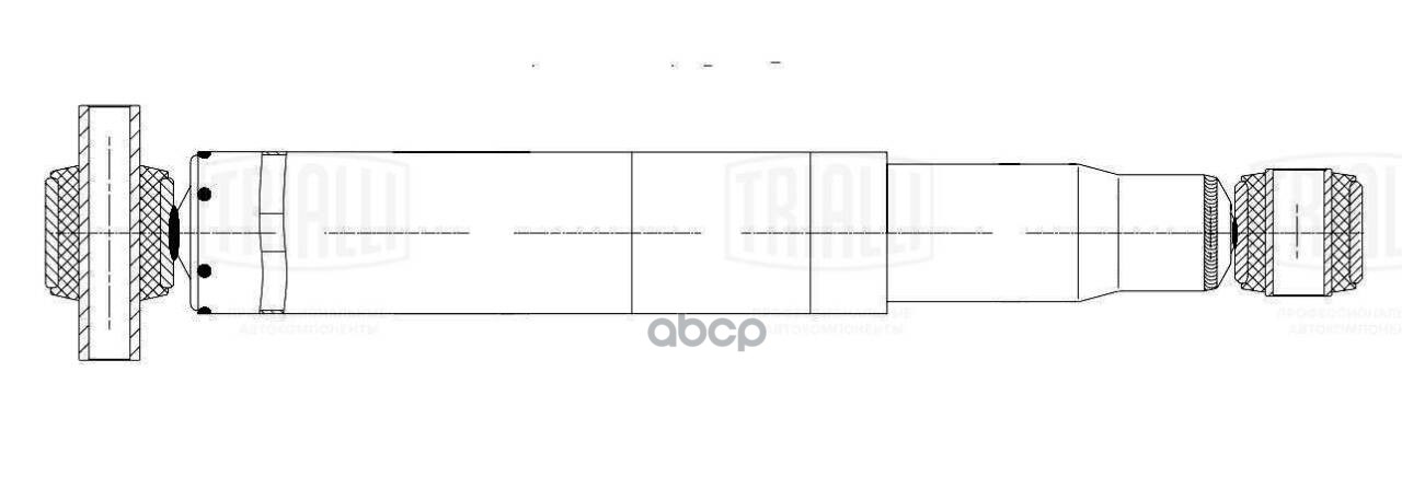 Амортизатор Volvo B12 (91-) (437/703 16x100 20x50 O/O) пер. (AH 53001) Trialli арт. AH53001