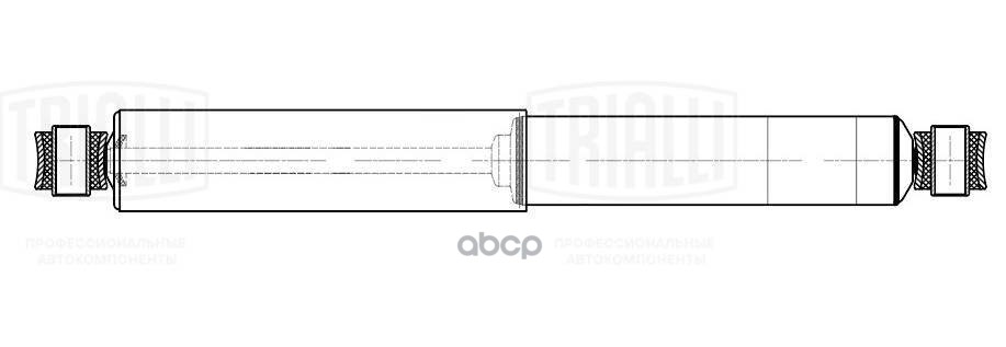 Амортизатор для прицепов BPW, Schmitz (425/694 24х55 24х55 О/О) (AH 80605) Trialli арт. AH80605