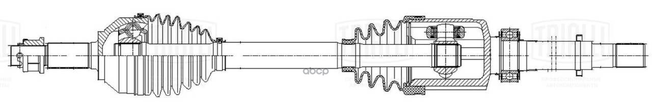 Привод Nissan X-Trail T31 (07-) 2.5i CVT 4WD (перед. прав.) (AR 1440) Trialli арт. AR1440