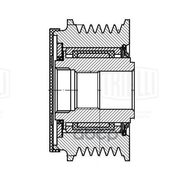 Шкив Ремня Генератора (Обгонная Муфта) Для А/М Mitsubishi Lancer X (07-) 1.8/2.0 Trialli арт. CM6801
