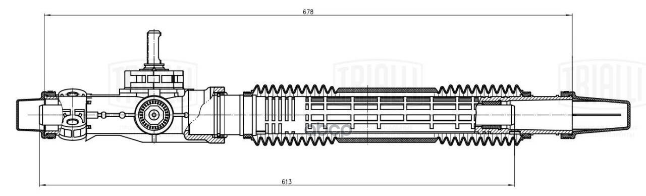 Механизм рулевой (рейка) Лада Granta 2190/2191 с ЭУР (3.1 об.) (механич.) (CR 192) Trialli арт. CR192
