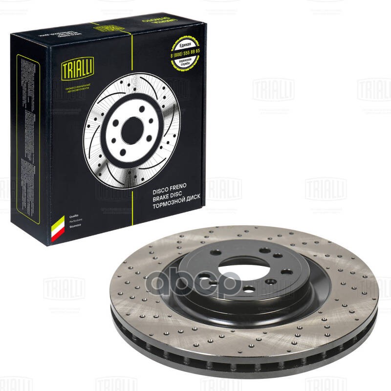 Диск торм. Mercedes GLE (W166) (15-)/M (W166) (11-) перед. d=350 (перф.) (DF 190416) Trialli арт. DF190416