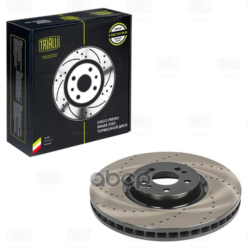 Диск торм. Mercedes GLE (V167/C167) (18-) перед. d=375 (перф.) (DF 190439) Trialli арт. DF190439