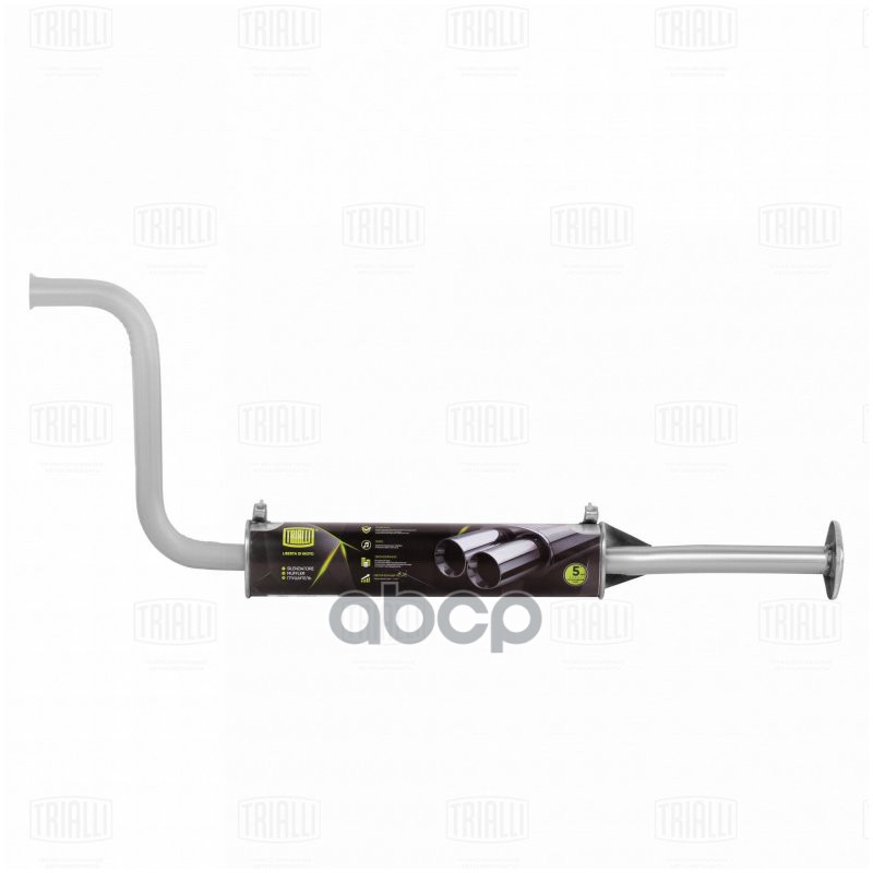 Глушитель для а/м Лада 2108 доп. (резонатор) под кат. (алюм. сталь) TRIALLI EAM 0108 Trialli арт. EAM 0108