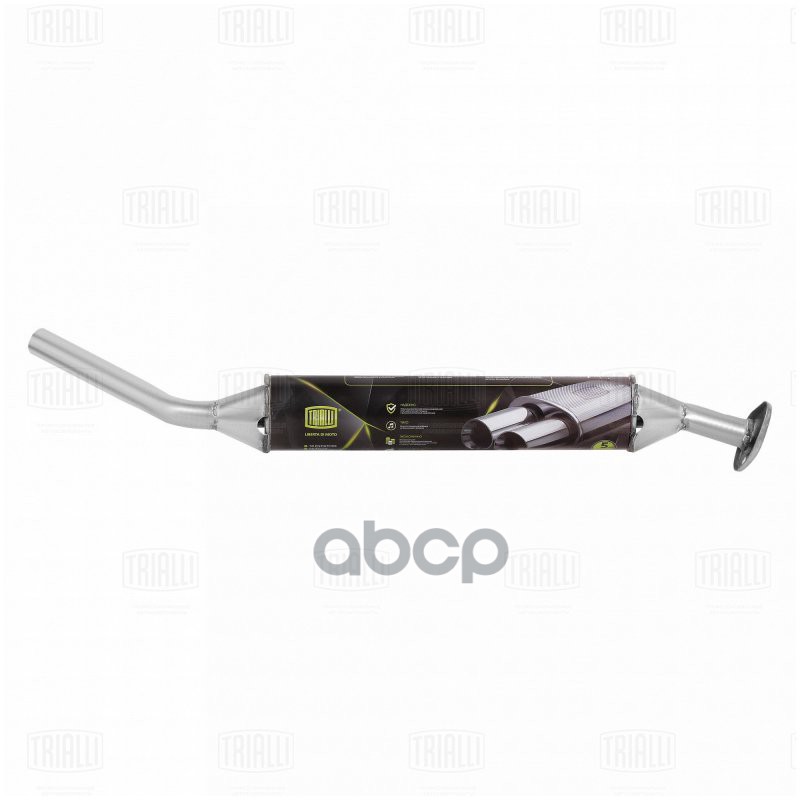 Глушитель Лада 21214 Евро-2 доп. (рез-р) <07 (фл. 2 отв.) (алюм. сталь) (EAM 0117) Trialli арт. EAM0117