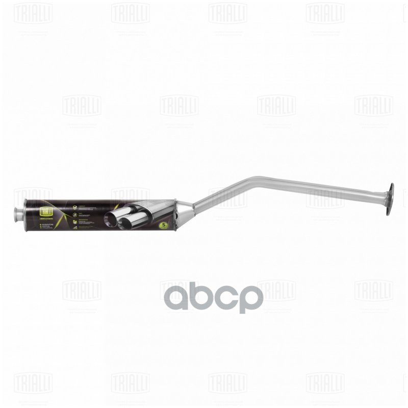 Глушитель для а/м Лада 2123 Chevrolet Niva доп. (рез-р) (алюм. сталь) TRIALLI EAM 0119 Trialli арт. EAM 0119