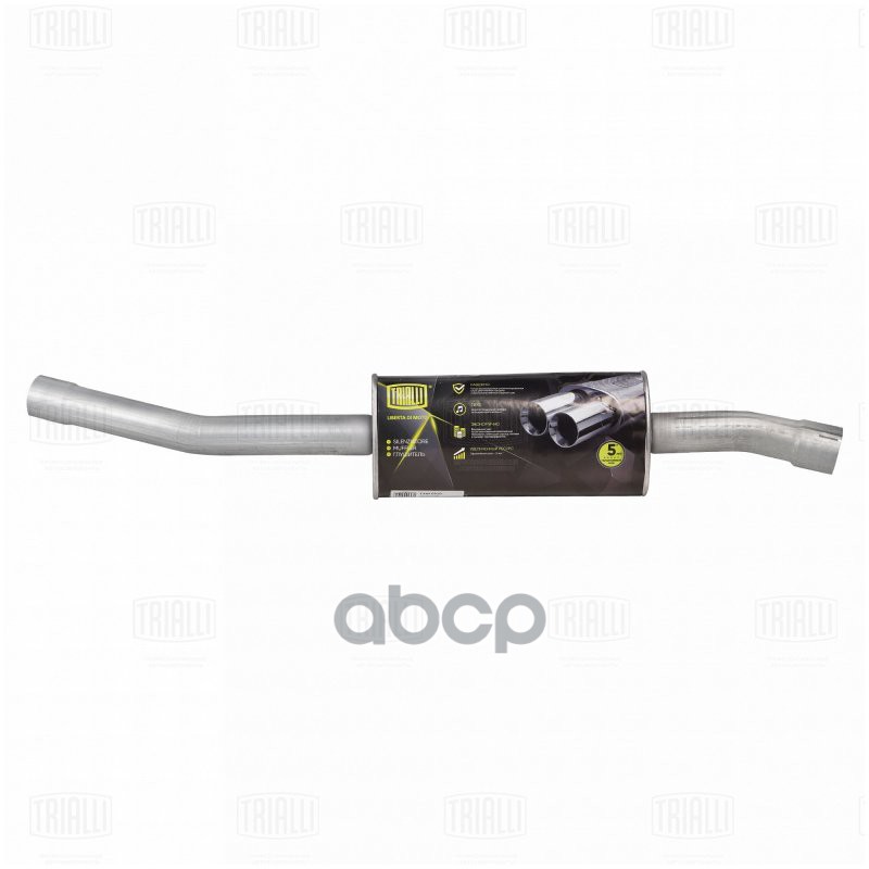 Глушитель для а/м ГАЗ 3302 (дв. 405) доп. (резонатор) (алюм. сталь) TRIALLI EAM 0310 Trialli арт. EAM 0310