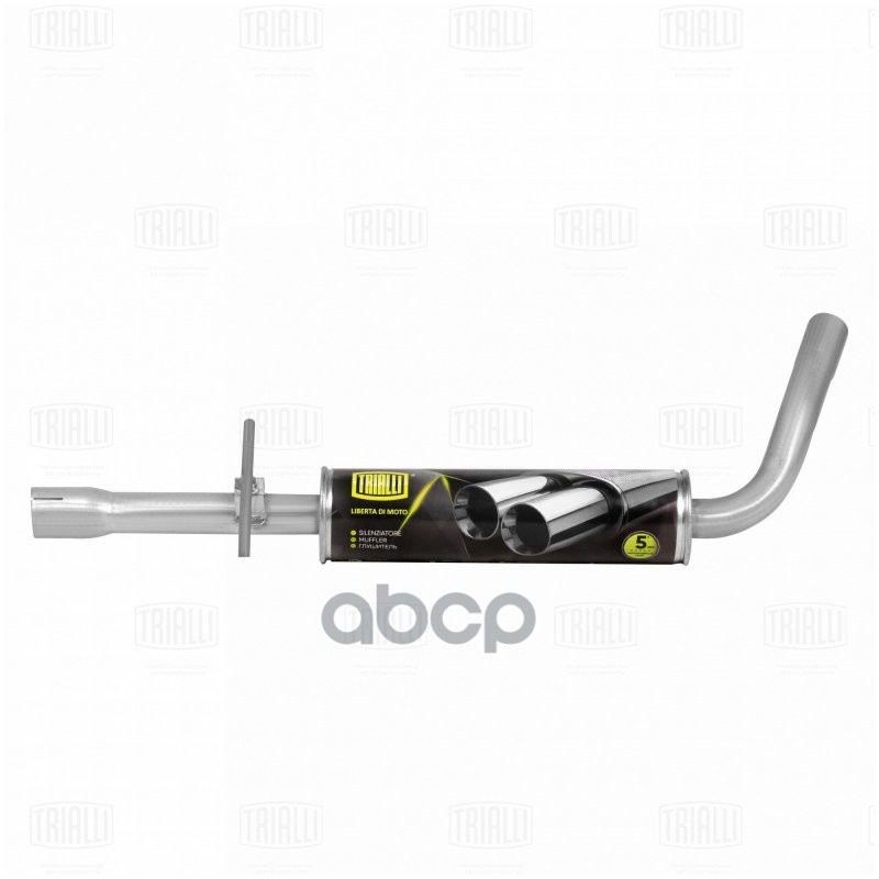 Глушитель Skoda Octavia (96-) 1.4i/1.6i доп. (резонатор) (алюм. сталь) (EAM 1803) Trialli арт. EAM1803